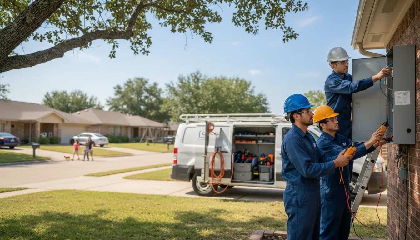 Certified electrician providing emergency electrical services in Mcbrides, MI
